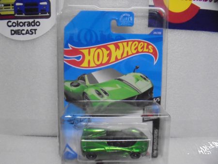 2020 Hot Wheels Super Treasure Hunt Green  17 Pagani Huayra Roadster Cheap