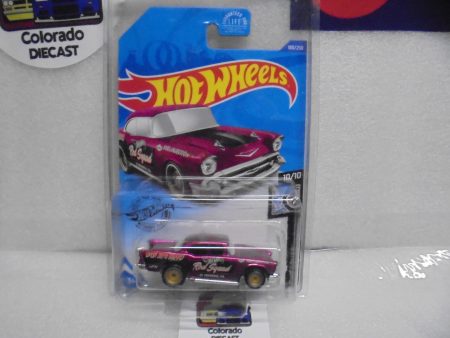 2020 HOT WHEELS COLLECTOR SUPER TREASURE HUNT PINK  57 CHEVY BEL AIR Fashion