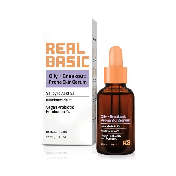 Real Baskic Skin Serum For Oily + Breakout Prone 1 oz Discount