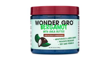 WonderGro Hair & Scalp Conditioner Bergamot With Shea Butter 12 oz Online Hot Sale