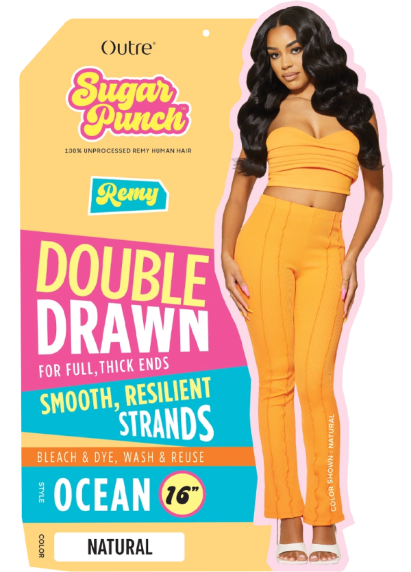 Sugar Punch Ocean 20  Double Drawn Remy Hair Extensions For Sale