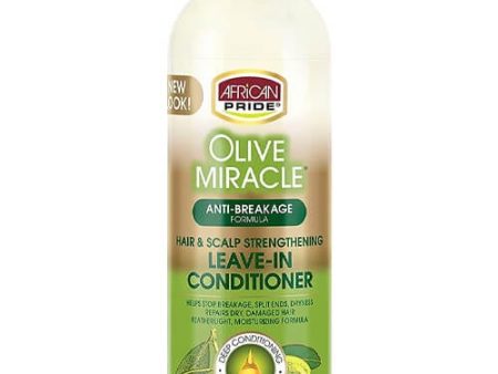 African Pride Olive Miracle Leave-In Conditioner 12 oz For Sale