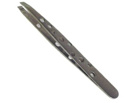 Burmax Satin Edge Spa Tools Non Slip Slant Tip Tweezer SE-2042 on Sale