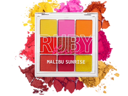 Ruby Kisses Makeup Palette Malibu Sunrise Single RMPS18 Discount