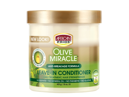 African Pride Olive Miracle Leave-In Conditioner 15 oz For Sale