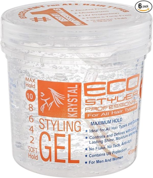 Eco Style Krystal Professional Styling Gel 16 oz Online Hot Sale