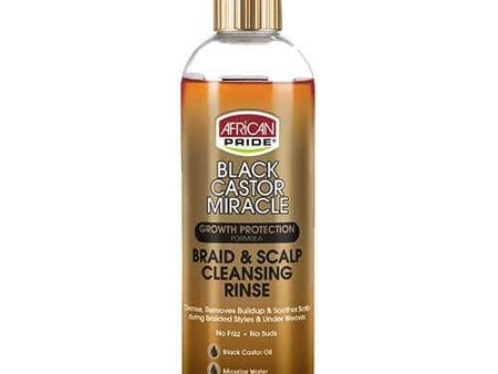 African Pride Black Castor Miracle Braid and Scalp Cleansing Rinse 12 oz Cheap