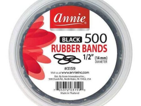 Annie #3159 Black 1 2  Rubber Bands 500 ct Cheap