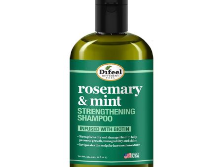 Difeel Rosemary & Mint Strengthening Shampoo 12 oz For Discount