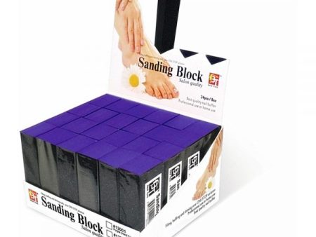 Beauty Town Hard Coarse Sanding Block Purple #12001 Discount