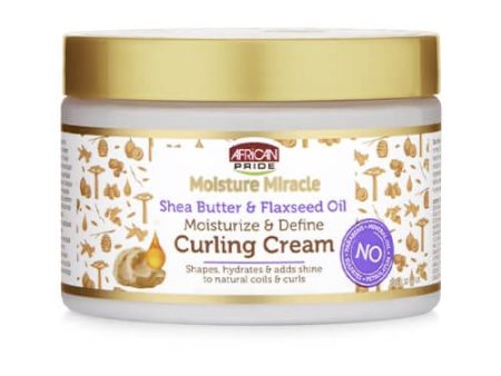 African Pride Moisture Miracle Shea Butter and Flaxseed Oil Curling Cream 12 oz Sale