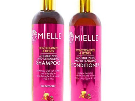 Mielle Organics Pomegranate & Honey Shampoo & Conditioner Bundle Set 12fl oz Each Online