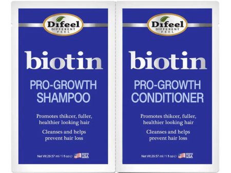 Difeel Pro-Growth With Biotin Shampoo & Conditioner Combo Packet Cheap