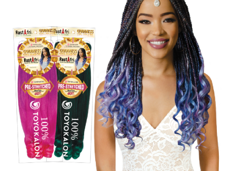 RastAfri Goddess Curl 40  Pre-Stretched Braiding Hair Extensions Sale