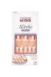 Kiss Salon Acrylic Toenails French Pedicure Kit 24 CT - KSAT01 Supply