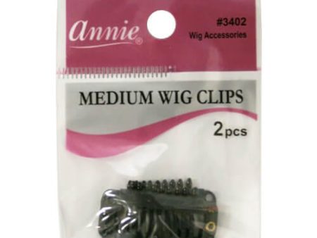 Annie #3402 Black Medium Wig Clips 2 ct Cheap