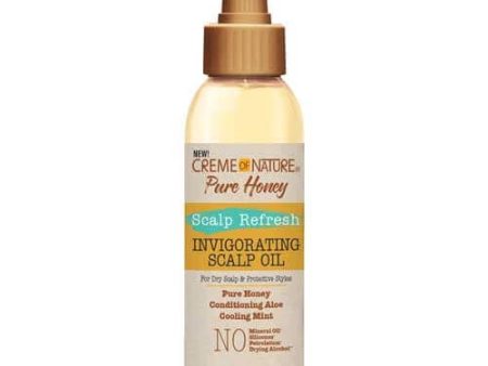 Creme of Nature Pure Honey Scalp Refresh Invigorating Scalp Oil 4 oz Online now