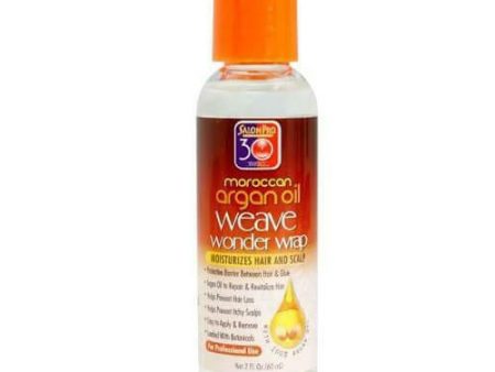 Salon Pro 30 Sec Moroccan Argan Oil Weave Wonder Wrap Clear 2 oz Online now