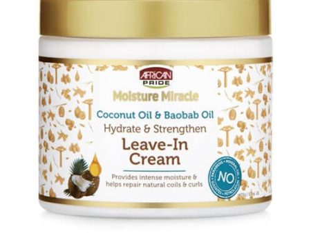 African Pride Moisture Miracle Coconut Oil and Baobab Oil Leave-In Cream 15 oz Online