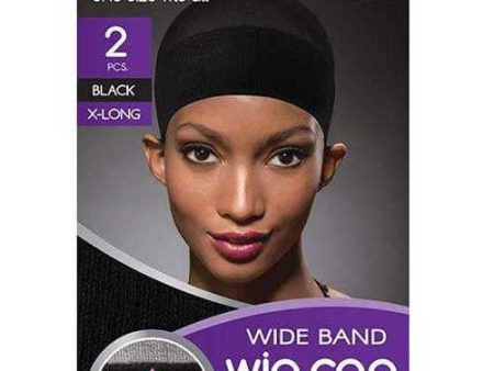 Annie Extra Long Wide Band Black Wig Cap #4404 Online Hot Sale