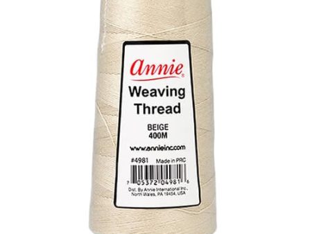 Annie Weaving Thread 400M Beige #4981 Online Sale