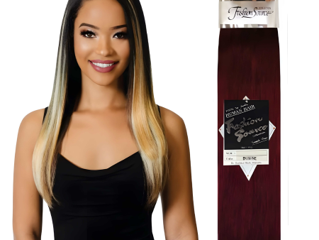 Fashion Source 7 Piece 14  Clip-On Human Hair Extensions STW Discount