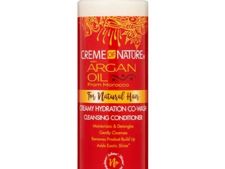 Creme of Nature Argan Oil Creamy Hydration Co-Wash Cleansing Conditioner 12 oz Online now