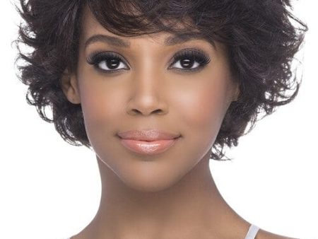 Vivica A Fox Lisha 100% Brazilian Remi Human Hair Short Pin Curl Wig on Sale