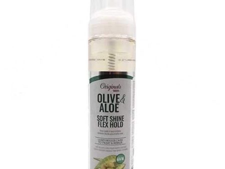 Africa s Best Originals Olive and Aloe Soft Shine Flex Hold Foam Wrap 8.5 oz Sale