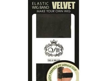 M & M Headgear Inc. Qfitt Elastic Wig Band Velvet Black 2 x 11 Inch #5057 Cheap