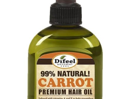 Difeel Premium Natural Carrot Hair Oil 2.5 oz on Sale