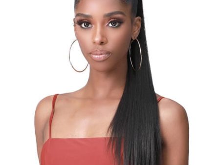 Bobbi Boss Miss Origin Designer Mix Tress Up Yaky Straight 28” Human Hair Blend Ponytail MOD010 Online now