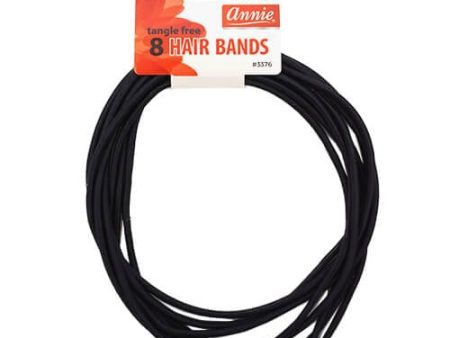 Annie #3376 Tangle Free Black Hair Bands 17 1 2  8 ct For Cheap