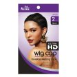 Ms. Remi HD Invisible Melting Wig Cap 2pc, Black #4624 Cheap