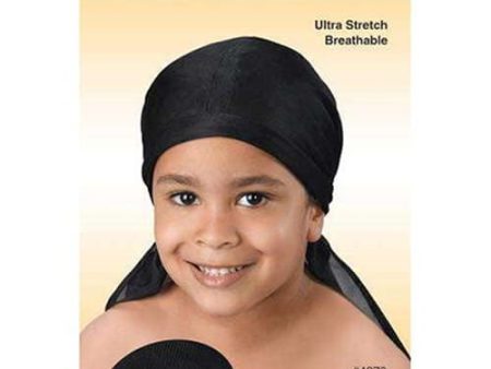 Annie Kid’s Ultra-Stretch Durag Black #4370 Sale