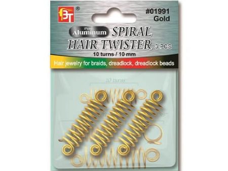 Beauty Town Aluminum Spiral Hair Twister 10 mm 3 PCS Sale