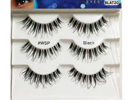 Broadway Eyes 100% Human Hair Strip Lashes #WSP - 3x Pack Online now