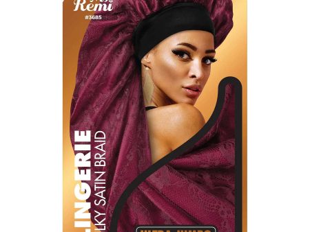 Ms. Remi Lingerie Wide Edge Silky Satin Braid Bonnet Ultra Jumbo 3865 For Cheap