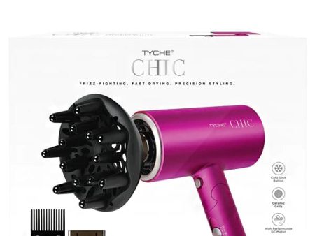 Nicka K Tyche Chic Hair Dryer (Pink)-HDCH02 Hot on Sale