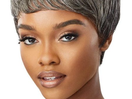 Outre Fab and Fly Gray Glamour HH-Eden 100% Human Hair Wig Online Hot Sale