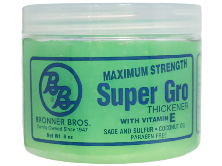 Bronner Bros Maximum Strength Super Gro Thickener 6 oz on Sale