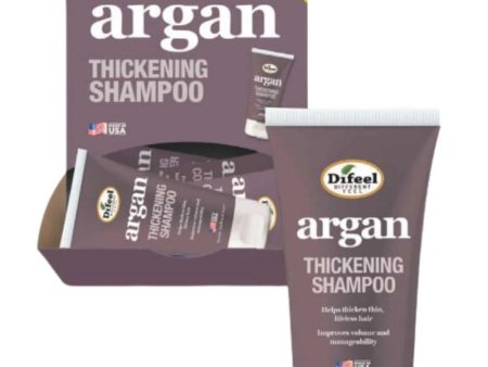 Difeel Argan Thickening Shampoo 2.5 oz Online now