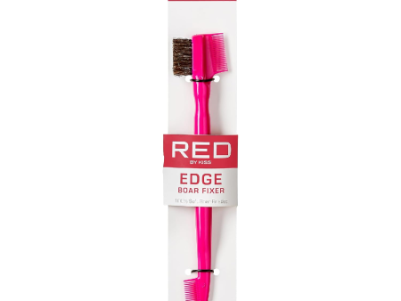 RED by Kiss 3 in 1 Edge Boar Fixer Brush BSH72J Online now