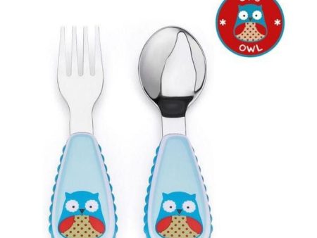 Skip Hop Zootensils Fork & Spoon - Owl For Cheap