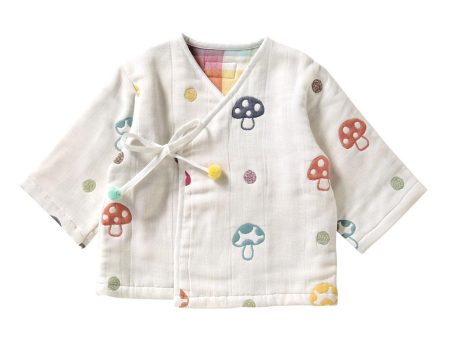 Hoppetta Champignon Fukufuku 6-Gauze Night Robe Sale