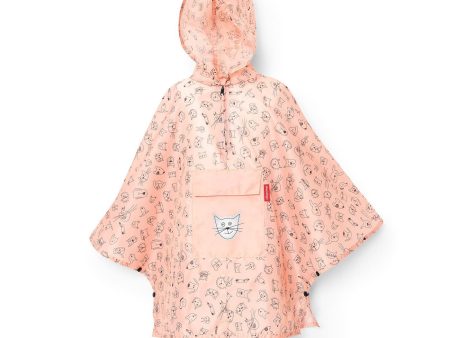 Reisenthel Mini Maxi Poncho M Kids Cats & Dogs Rose Online now