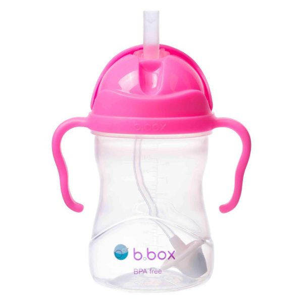 B.Box Sippy Cup Neon - Pink Pomegranate (NEW Upgraded 2019) Cheap